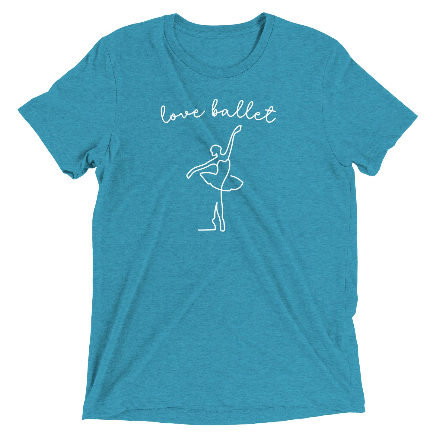 Short Sleeve Triblend Vintage T-Shirt Love Ballet