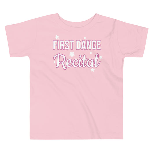My First Recital Short Sleeve T-shirt Toddler (Pink Font)