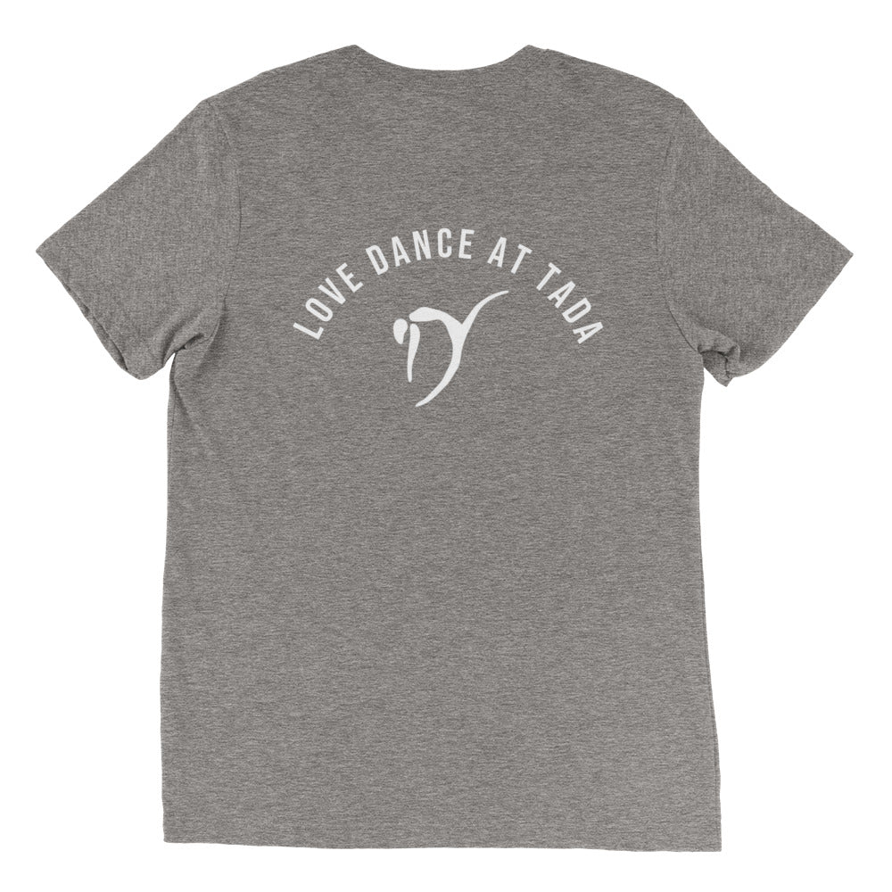 Short Sleeve Triblend Vintage T-Shirt Love Dance at TADA