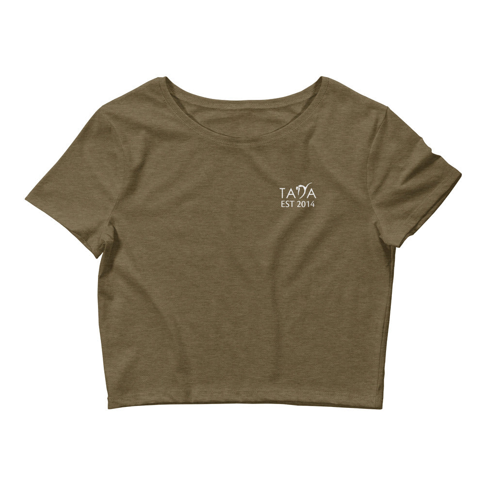 Ladies Crop T-Shirt Logo Circle
