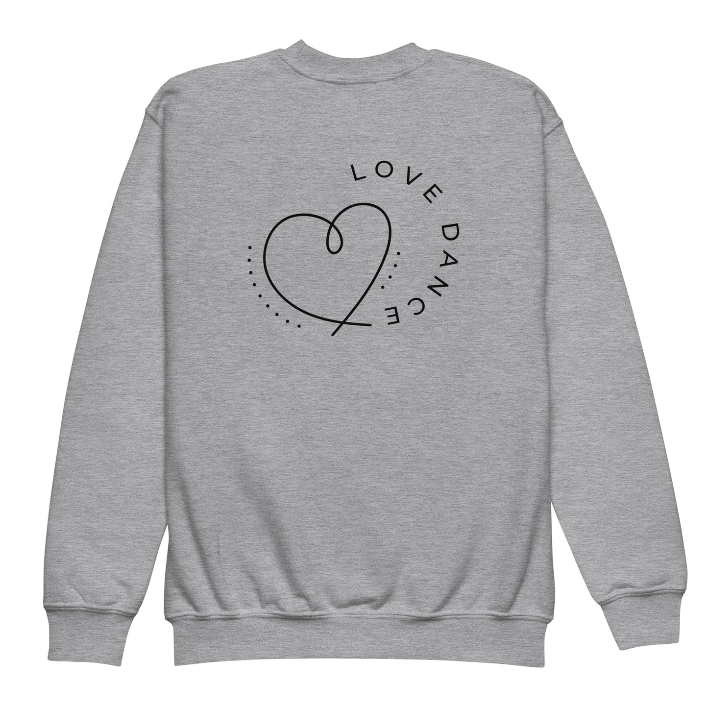 Youth Crewneck Sweatshirt Minimalist Heart