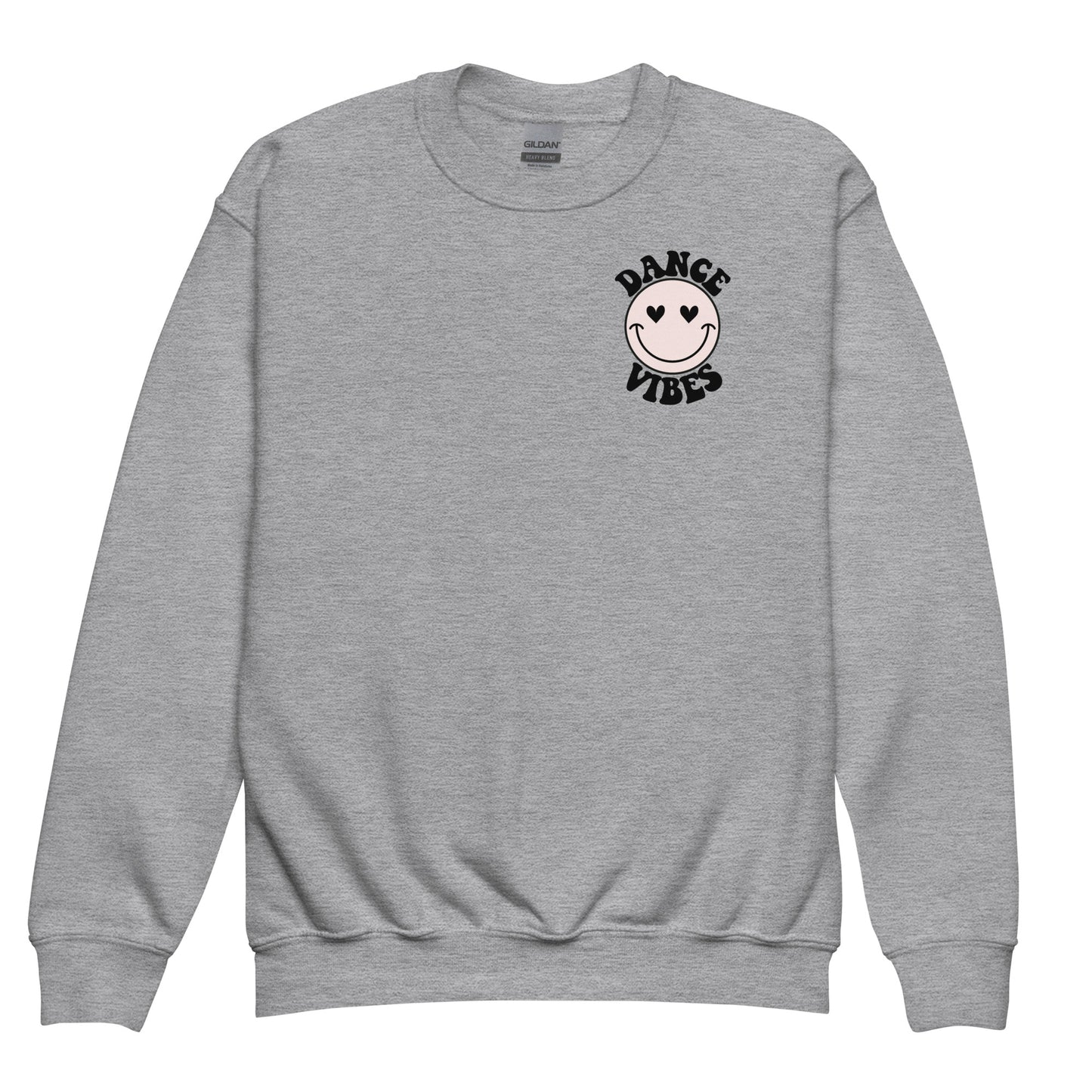 Youth Crewneck Sweatshirt Dance Vibes Smiley