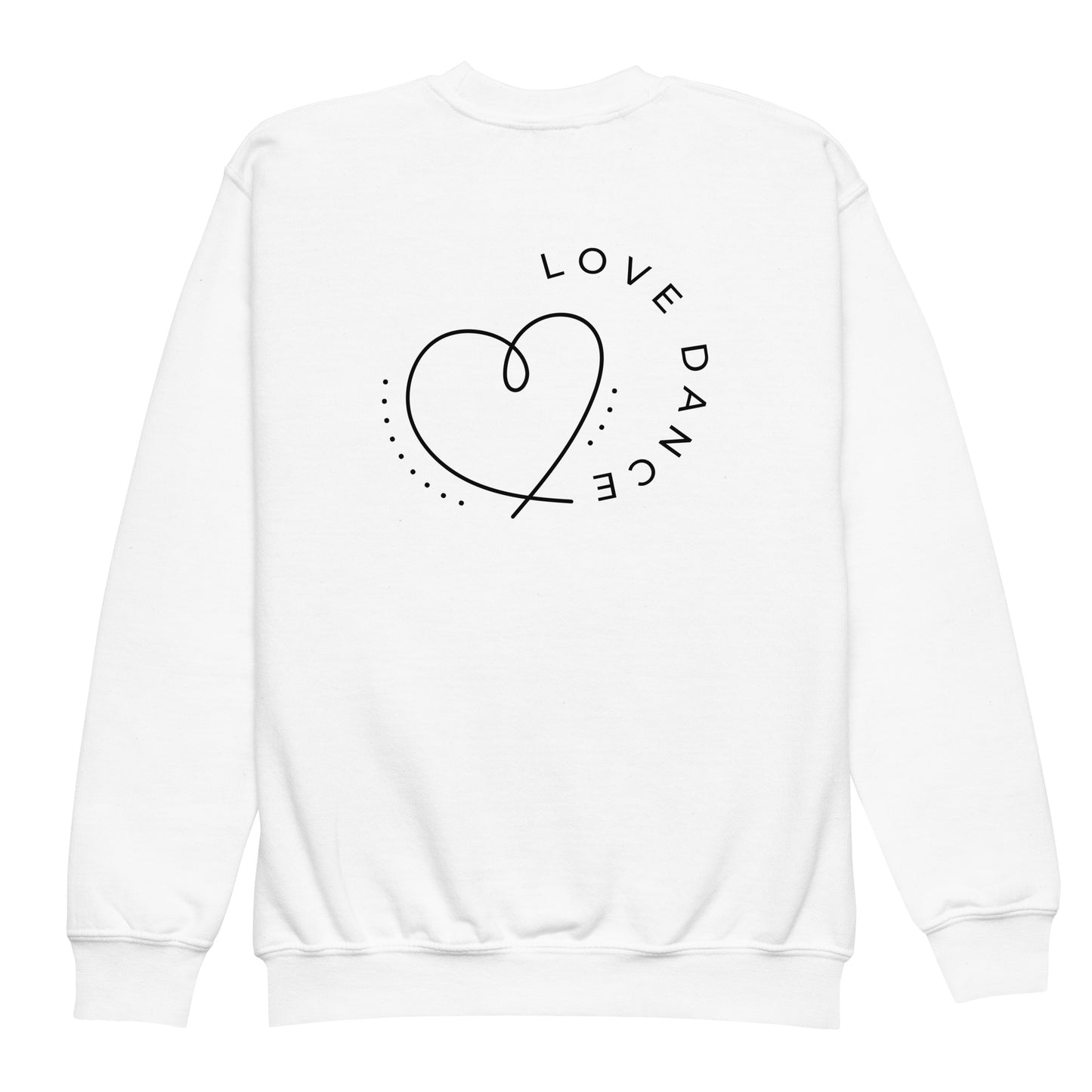 Youth Crewneck Sweatshirt Minimalist Heart