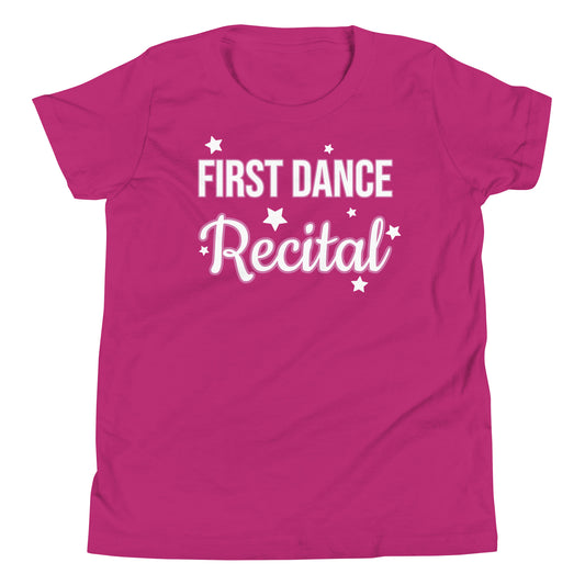 My First Recital Short Sleeve T-shirt Youth (Pink Font)